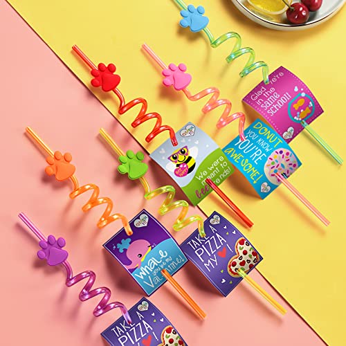 Set de 24 pitillos reutilizables con diseño de huellas miniatura 3