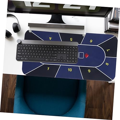Tapis de souris grand format SECFOU antidérapant et lisse au design floréal - 2