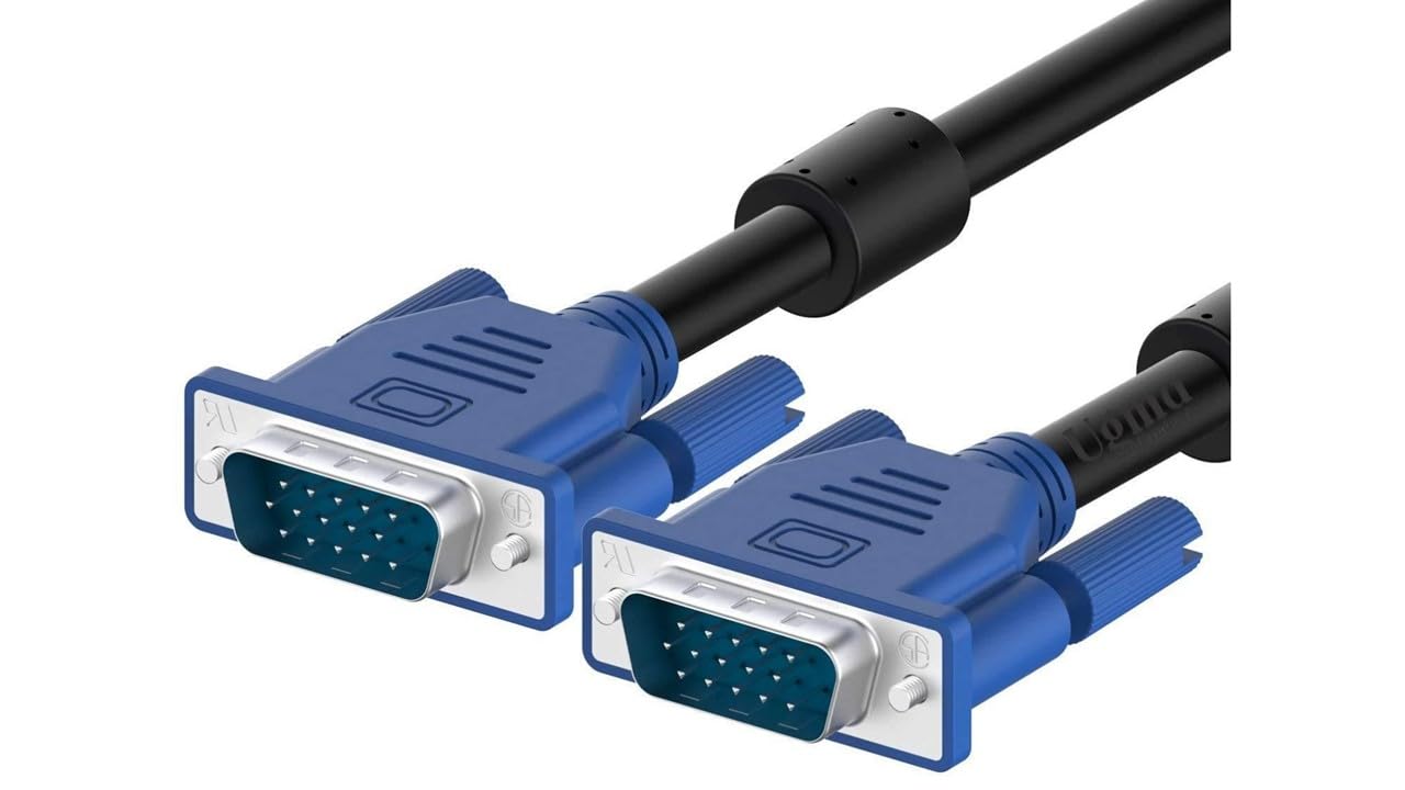 UGMA PRODUCTS Quality Assured Male to Male VGA Cable 1.5 Meter, Support Monitor/PC/LCD/LED, Plasma, Projector, TFT (UGMA-VGACBLE-1.5M) (B0D46JKZ13) Amazon Price History, Amazon Price Tracker