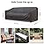 Mrrihand Heavy Duty Patio Sofa Cover Waterproof, 3-Seater Outdoor Sofa Loveseat Cover, Outdoor Patio Furniture Cover with Air Vent and Handles, 78" W×33" D×32" H, Black