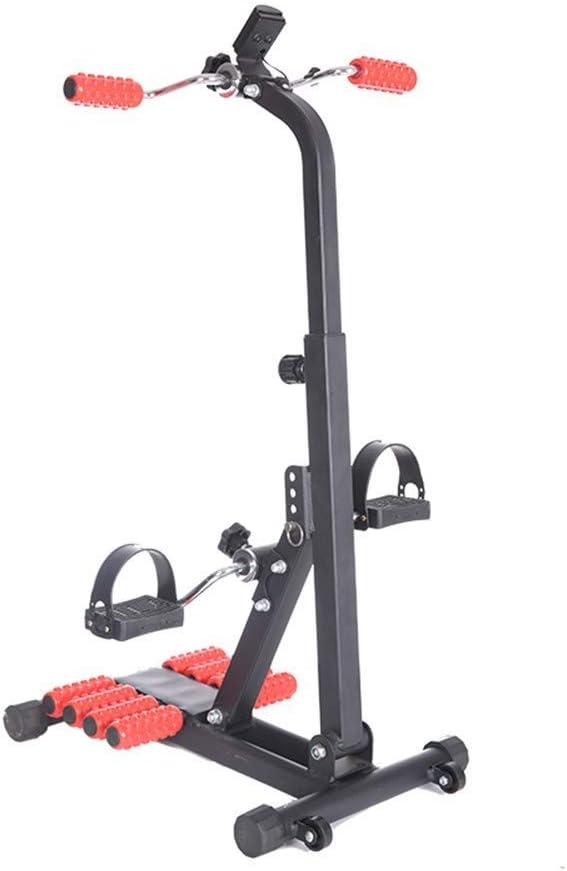 JIQHOHX Stepper Pedal Exerciser - Adjustable Fit for Arm & Leg, Ideal for Seniors