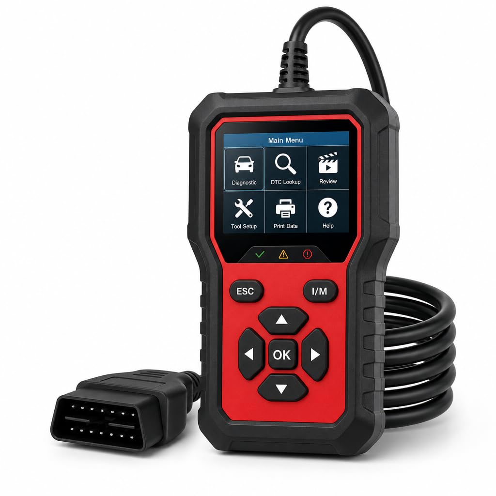 Konnwei KW460 Escáner Diagnóstico OBD2 para Mercedes Benz Motor ABS SRS Transmisión TPMS con Actualizaciones Gratuitas