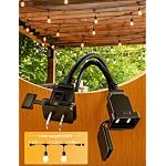 Svater Outdoor String Lights Led 105FT, Commercial Grade Patio Lights with 1W Dimmable S14 Shatterproof Bulbs, ETL Listed Heavy-Duty Outside Waterproof Cafe Bistro Market Lighting Warm White - Image 3