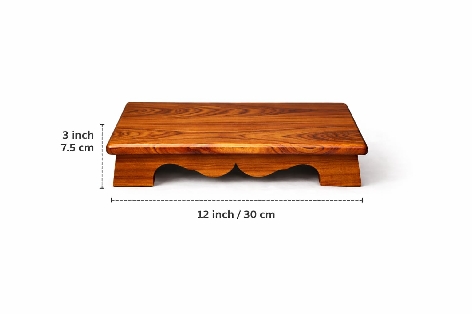 Teak Wood Pooja Asana - Traditional Indian Chowki -5