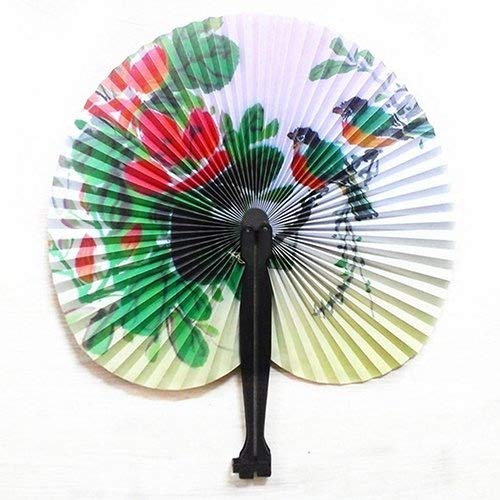 Shineweb® 3Pcs Foldable Chinese Oriental Floral Paper Hand Fans Wedding Table Favors #TOP2