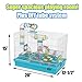 Super Large Hamster DIY 20‘’x12''x15'' Cage Habitat with Complete Tunnel Module (Black)