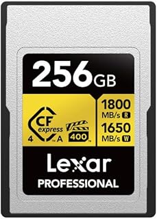 Lexar Professional Gold Series CFexpress 4.0 Type A Card 256GB, CFe Card up to 1800MB/s Read, VPG400, 8K Video CF Card, Me Price In India