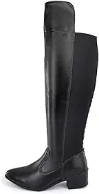 Bota Montaria Feminina Elástico Perna Grossa Over The Knee