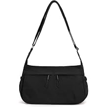 Women Crossbody Handbag Roomy Lightweight Sling Bag Casual Nylon Purse with Adjustable Strap for Travel Work
