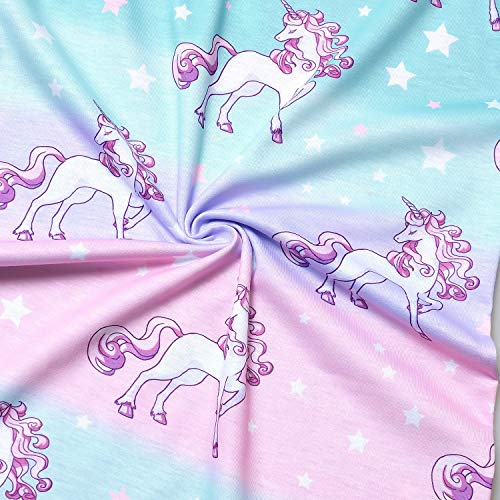 Qpancy Unicorn Nightgown For American Girls Matching Kids & Dolls 18 Inch Pajamas 8 9 #TOP5