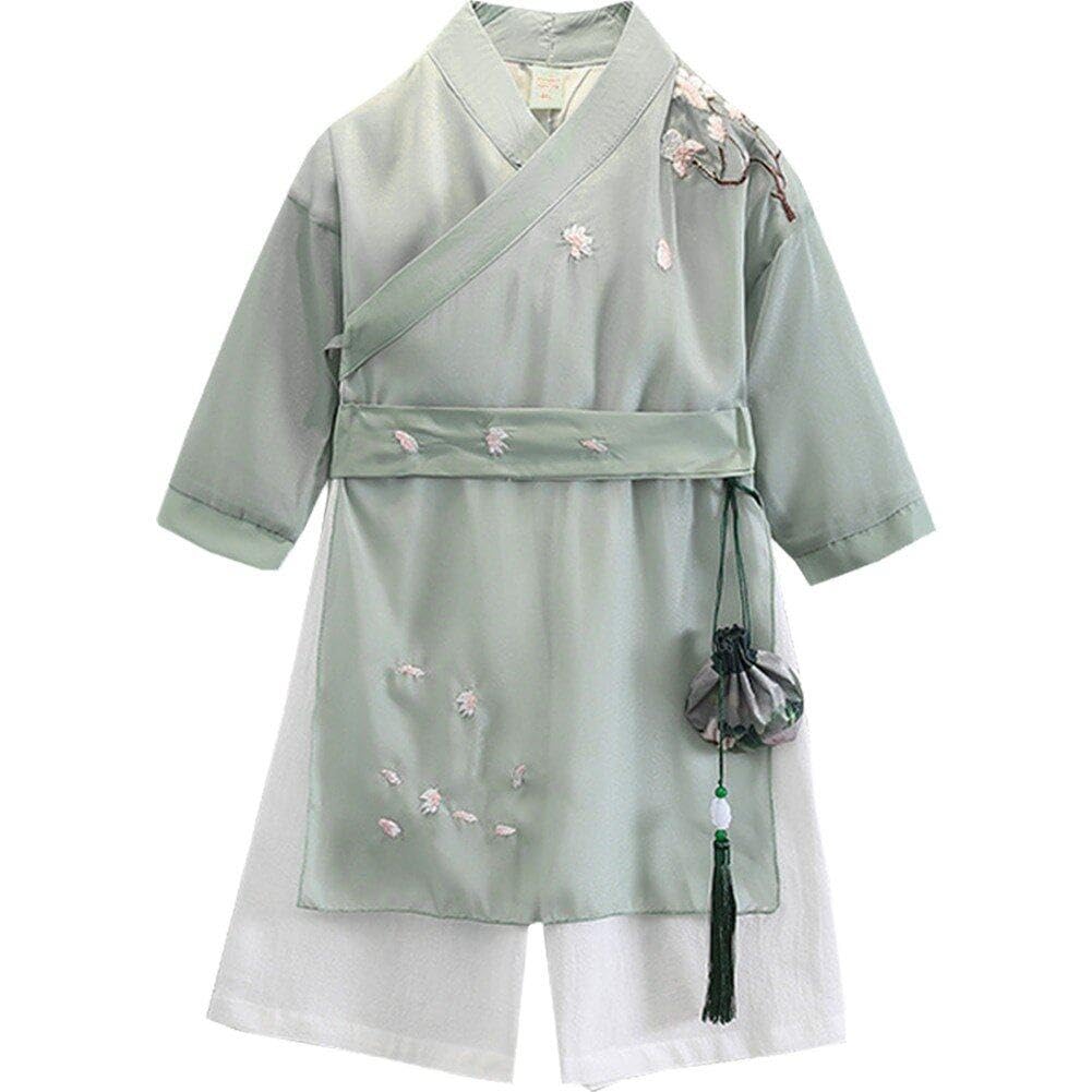 Robe Tang brodée et vêtements traditionnels chinois pour garçons