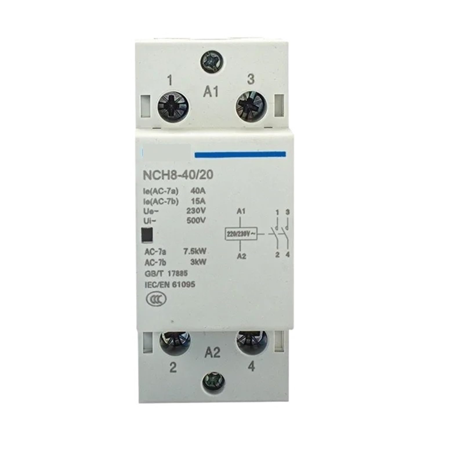 Contacteur modulaire NCH8-25A pour éliminer le bruit du tableau électrique