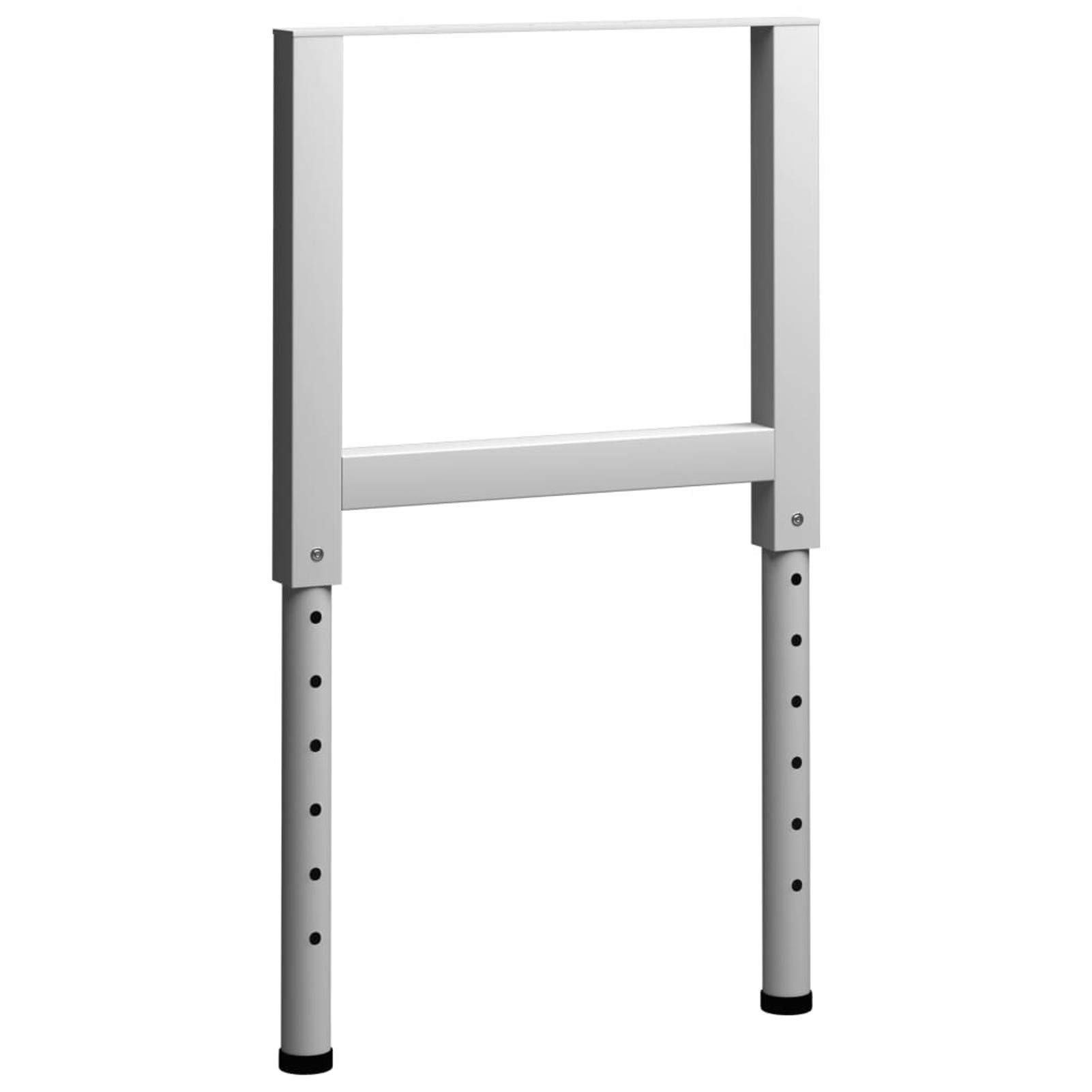 ShGaxin Rama stołu warsztatowego 2 szt. Sztalugi stołowe, metalowa sztaluga, stół roboczy, sztaluga robocza, metal 55 x (69-95,5) cm szary