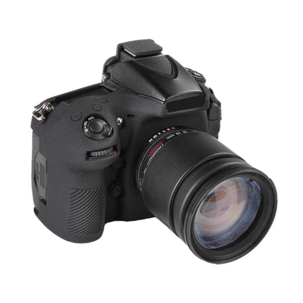 Custodia per fotocamera Borsa in silicone morbido nero antiscivolo Texture Armatura Skin Body Cover Protector per Nikon D810 fotocamera digitale
