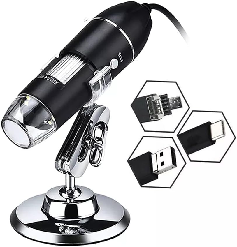 Digital Microscope Magnifying Camera with Light Charging Stand Handheld Inspection Magnifier