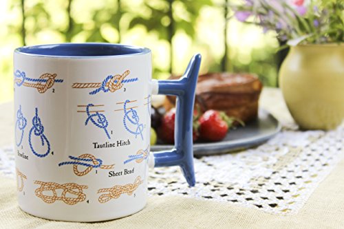 Unemployed Philosophers Guild Tazas de café con diseño de nudo marinero - Imagen 4