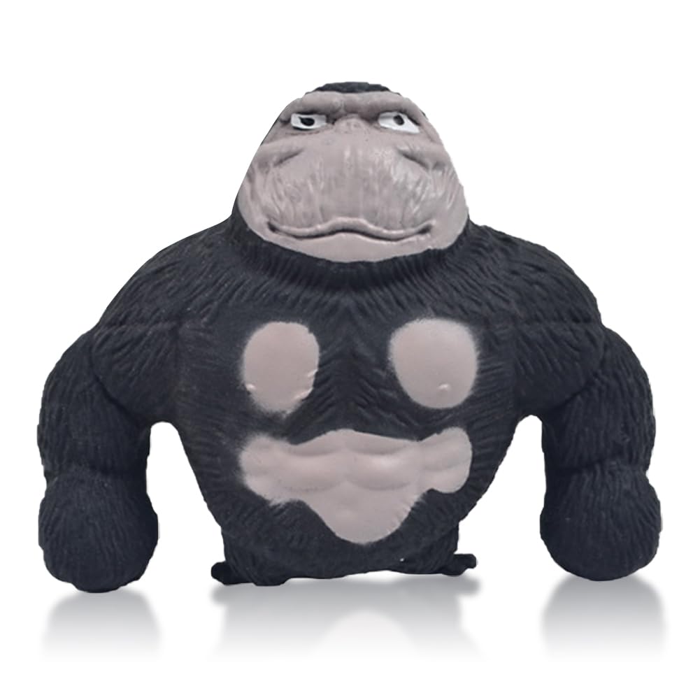 LGWJHCY Gorilla Stress Toy, Monkey Gorilla Toys, Gorilla Toy Stress Reliever, Anti Stress Toy, Suitable for Leisure, Entertainment and Decompression.（Black）