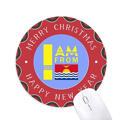 I Am from Kiribati Tapis de souris rond en caoutchouc