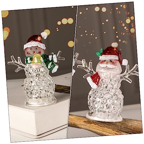 Zerodeko 6 Peças Iluminação de Natal decorações brilhantes decoração de mesa decorações de Natal pre
