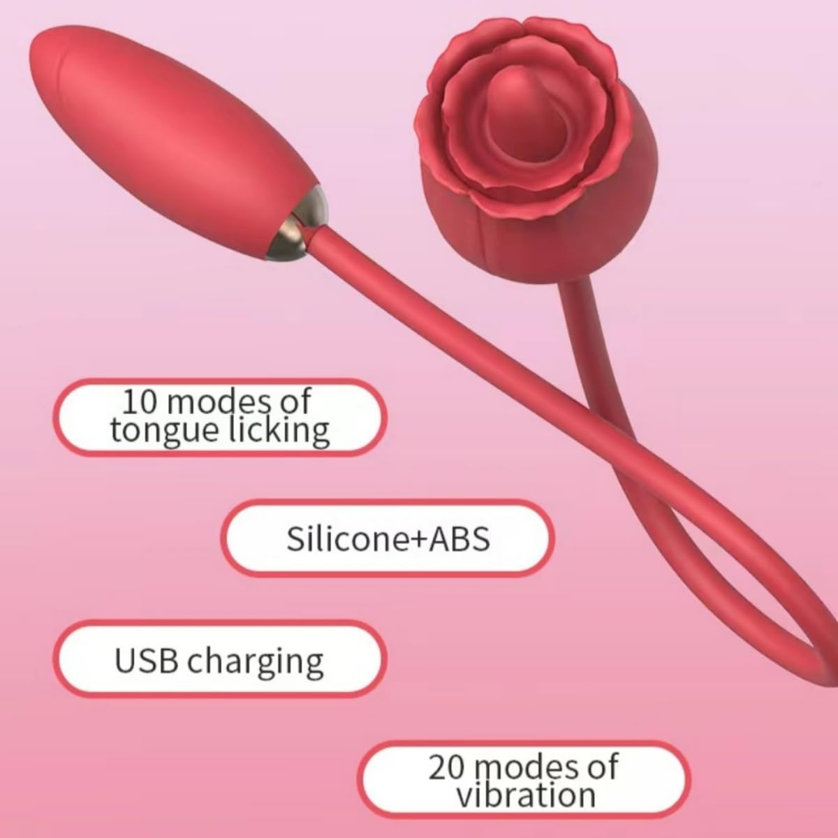 Giocattoli erotici: dildo vibrante, appositamente progettato con funzione di spinta “a lingua”; vibratore per il punto G, per il piacere maschile