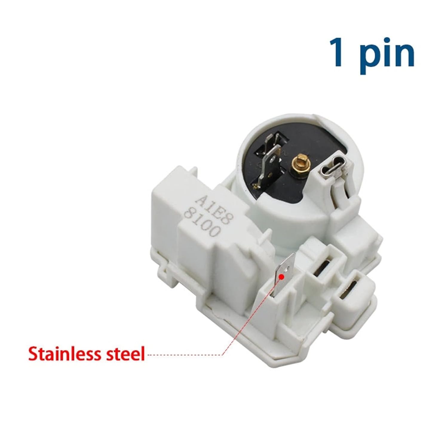 Fridge Compressor PTC Relay and Overload Protector Start Relay (Size : 1 Pin)