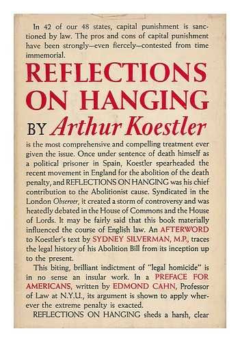 Reflections on Hanging. with a Pref. by Edmond ... B002BFAJIK Book Cover