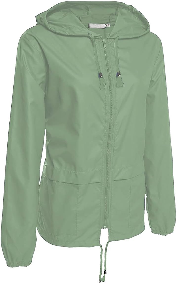 Miniatura 2 de Hount - Chaqueta impermeable para mujer, impermeable ligero con capucha y plegable para la lluvia y actividades al aire libre (tallas S-3XL)
