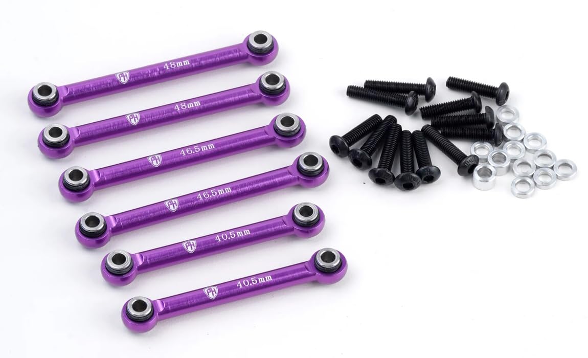 Powerhobby Aluminum Tie Rod Set Hpi RS4 Sport 3 Purple