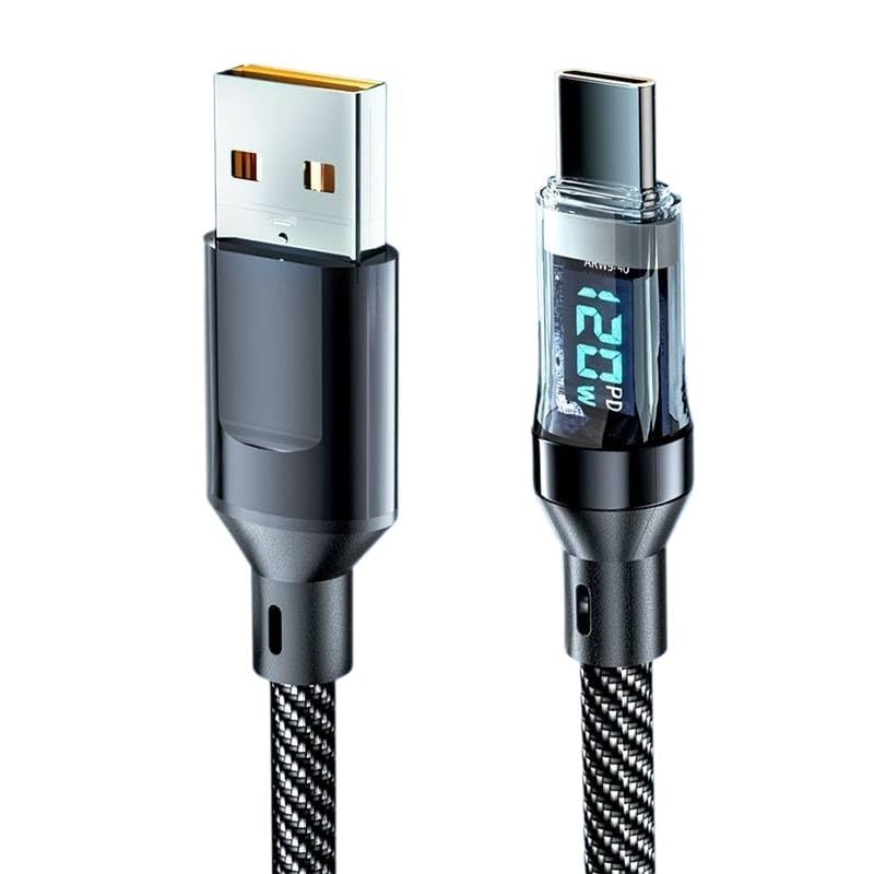 Ultra-Super Fast Cable-6A 120W USB A to Type C Nylon Data Cord(USB to Type-c)