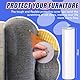 Wansiven Kratzfolie Katzen Selbstklebend, Kratzschutz Wand, Kratzschutzfolie, Transparent AntiKratz Tape für Möbel Couch Sofa Wand Tür Schutz (20cm x 3m) (Blue01)