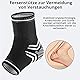 MILAIUN Sprunggelenkbandage,1 Paar Knöchelbandage mit Klettverschluss für Damen Herren, Fußbandage Knöchelstütze für Sport Schützen, Arthritis, Plantar Fasciitis(M, Schwarz)