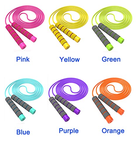 Jump Rope for Kids - Adjustable Soft Skipping Rope with Skin-Friendly Foam Handles for Kids,Boys, Girls, Children - Outdoor Fun Activity, Great Party Favor, Exercise Activity & Fitness - Thumbnail 7