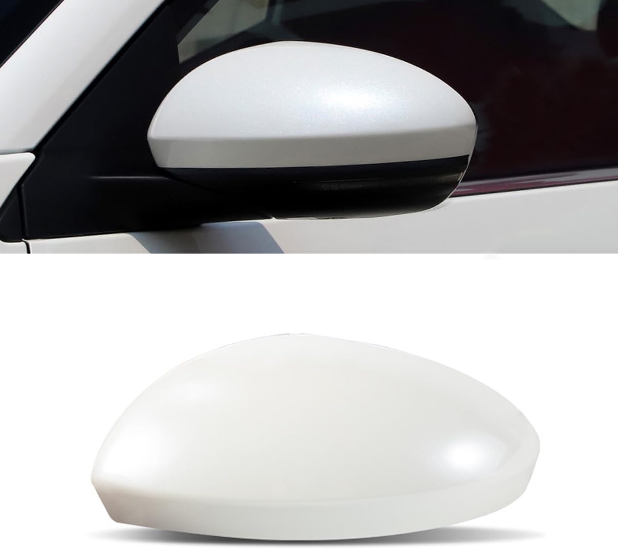 Car Rearview Mirror Cap Cover Exterior Side Mirror Cover for Nissan Sentra 2020 2021 2022 2023 2024 96374-6LB0H (Gray, Right)