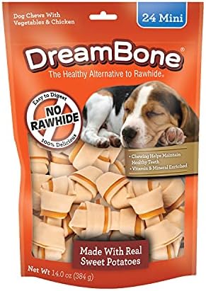 DreamBone Sweet Potato Dog Chew (24 Piece/Pack), Mini
