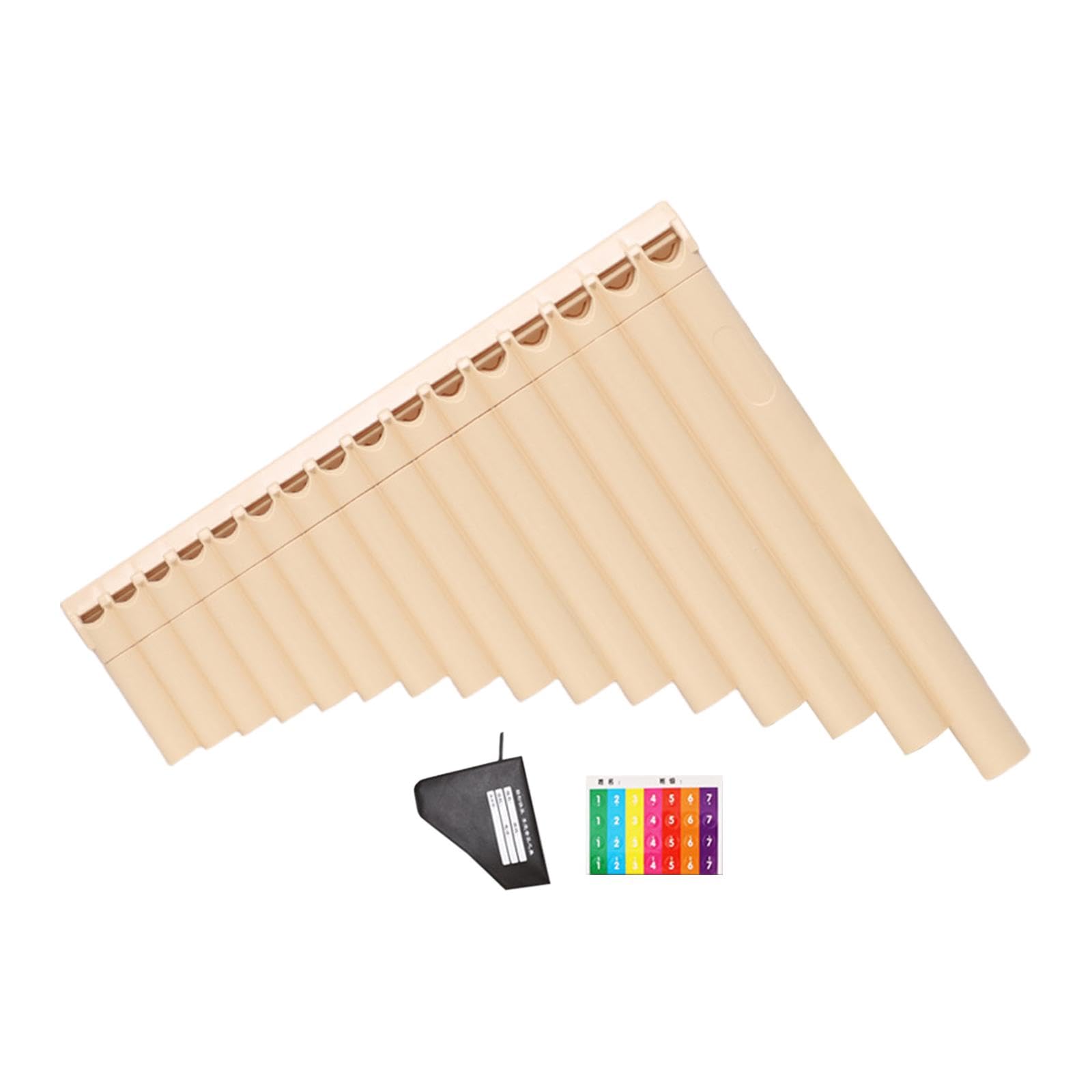 Club Bollywood®Pan Flutes C Key 16 Pipes with Music Note Sticker and Carry for Musician| Wind & Woodwind | Band & Orchestral |1 Pan Flutes-image-32