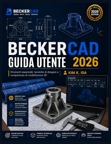 Modélisation 3D BeckerCAD 2026 livre de techniques de dessin et CAO