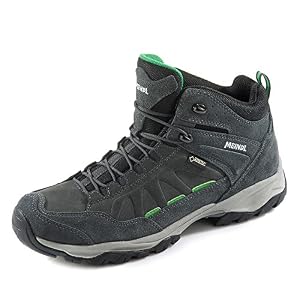 Lukas Meindl GmbH & Co. KG Meindl Mens Outdoor Shoe Anthracite/Green Lukas Meindl GmbH & Co. KG Meindl Mens Outdoor Shoe Anthracite/Green