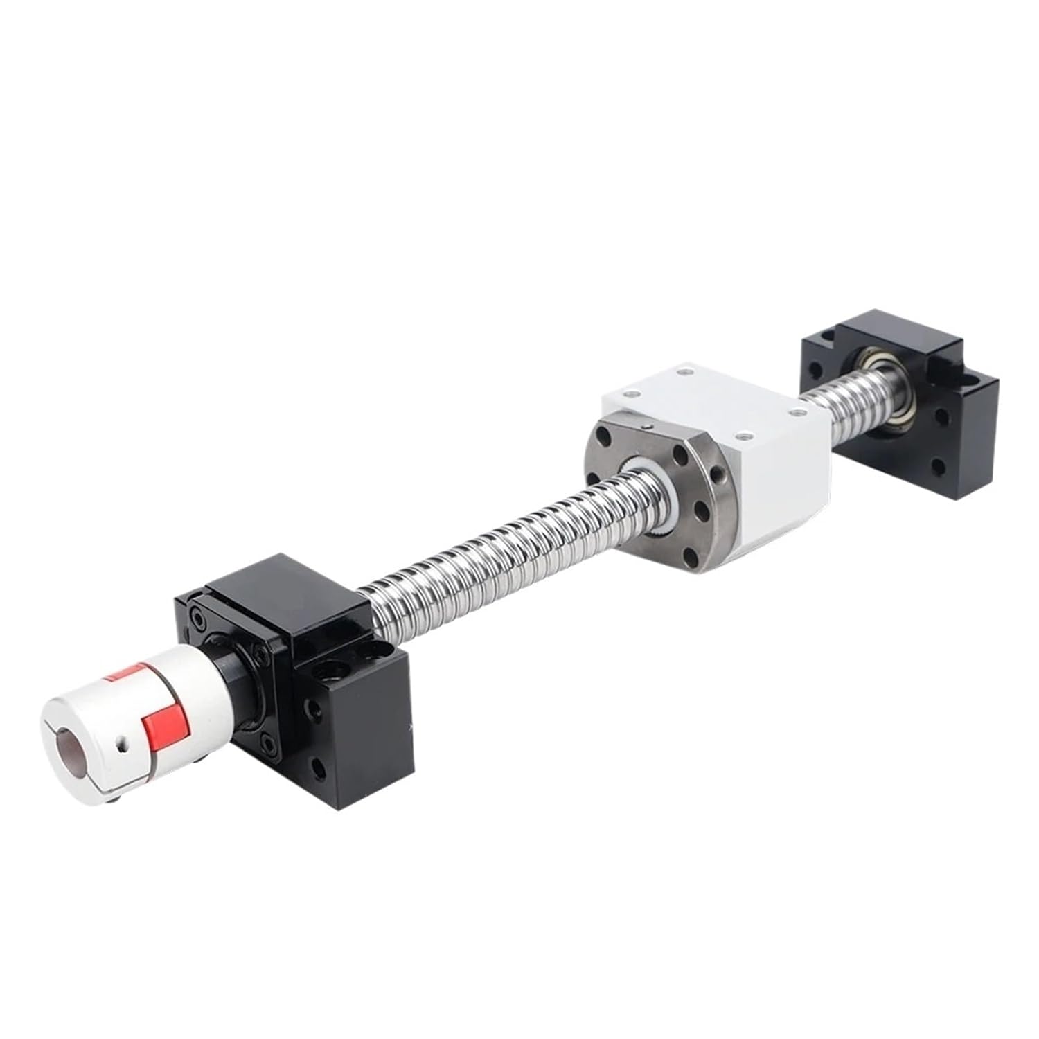 Double nut Ball Screw Control Machine 25MM Ball Screw SFU2505 End Machined + RM2505 Ball Nut + BK20 BF20 End Support+ Coupler(700mm)