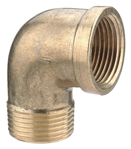 3/8" Brass Male to Female Threaded Elbow