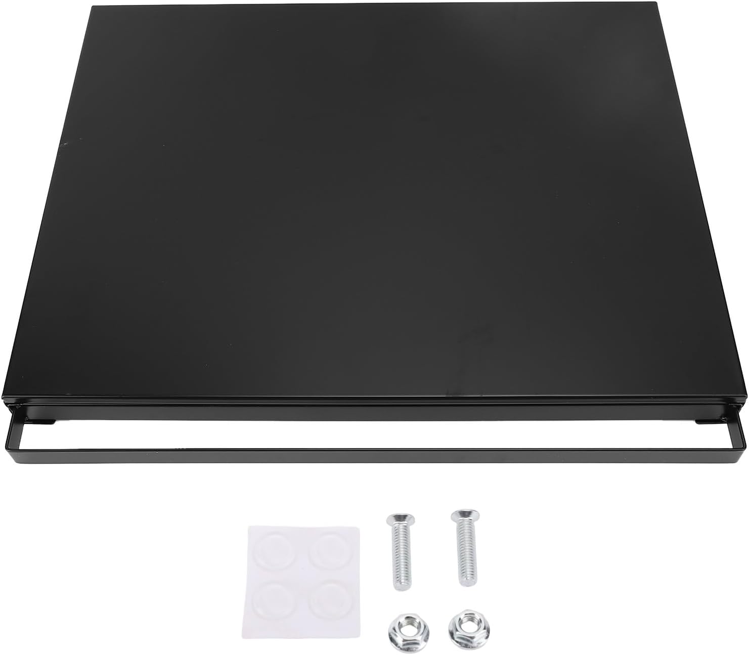 Asixxsix Kitchen Appliance Sliding Tray, Under Cabinet Countertop Storage Organizer Moving Slider, Carbon Steel Pull Out Organizer Shelf for Kitchen Appliances, Coffee Maker (Black)