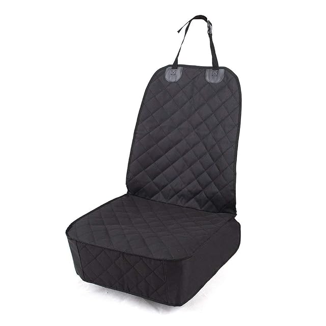HCMAX Mascota Coche Cubierta de Asiento Delantera 600D Heavy Duty Impermeable Antideslizante Respaldo de Goma…