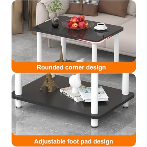 Table de chevet marron au design robuste et stable pour votre bureau