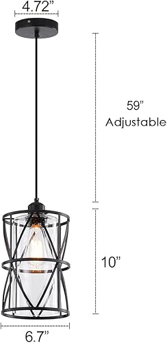 Miniatura 5 de Lámpara cilíndrica para colgar, Negro