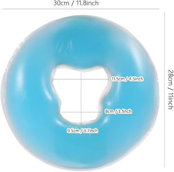 Silicone Pillow Soft Massage Face Relax Pillow Headrest, Soft Reusable Relax Pad Face Relax Pillow Face SPA Beauty Salon Skin Care Pillow for Head Support [Sky Blue]