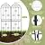 HIHADUUM 2 Pack 70.8" H x 19.7" W Arched Metal Garden Trellis for Climbing Plants Outdoor - Tall Rust-Resistant Decorative Climbing Rose Trellis Perfect for Roses, Vines, Vegetables, Flowers, Black