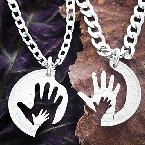 mom dad and baby necklace