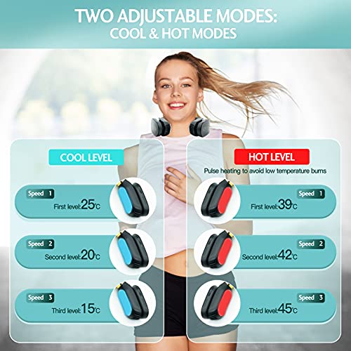 image for Idefair Portable Air Conditioner Neck Fan, Semiconductor Neck Cooler a