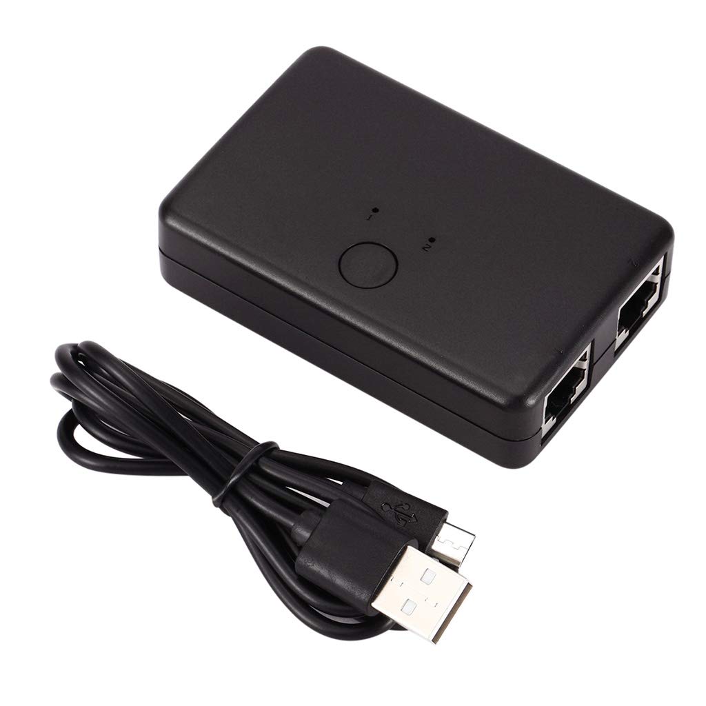 10 set di 2 porte Lan Hub interruttore di rete Ethernet adattatore splitter per computer