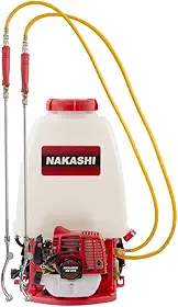 Pulverizador Nakashi F270N, Costal Motorizado, c/ 2 lanças, NAKASHI 25,6cc, 25 lt, 25bar