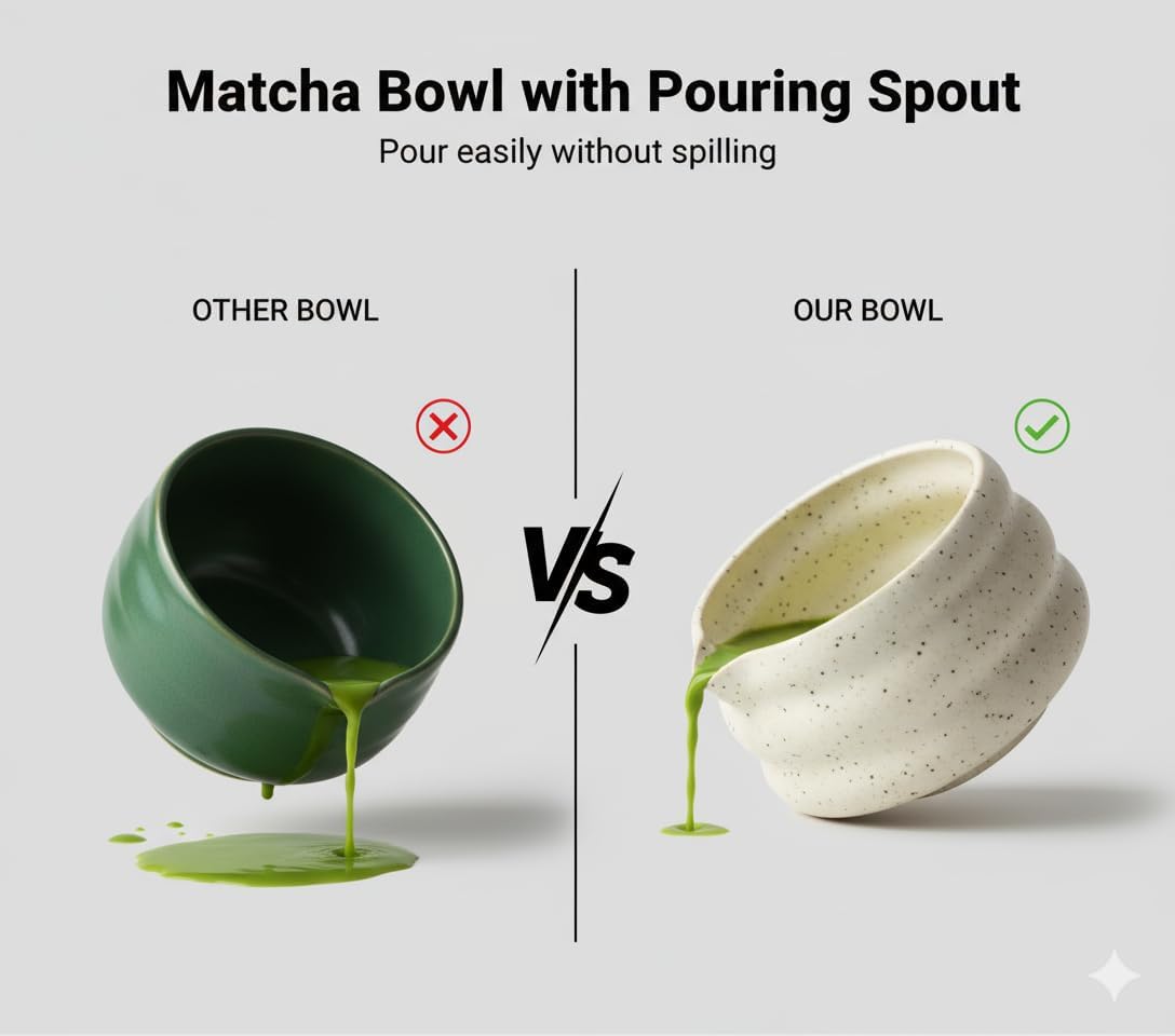 BARISTA EMPEROR® PREMIUM 11pcs MATCHA WHISK SET - Professional Matcha Kit Set with Matcha Bowl, Matcha Whisk, Milk Frother, Spoon, Matcha Sifter, Scoop, Scoop Stand, Measuring Cup, Tea Mat and Cloth - Image 4